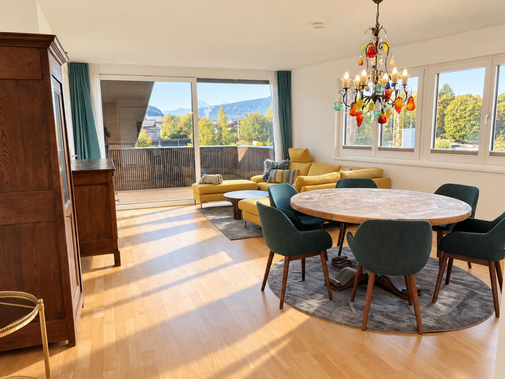 Stilvolle Wohnung im Herzen von St. Johann i.t zum Kauf mit exklusivem Bergpanorama